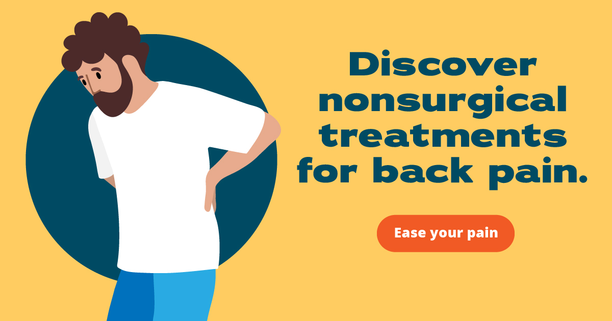 Discover nonsurgical treatments for back pain. Ease your pain.