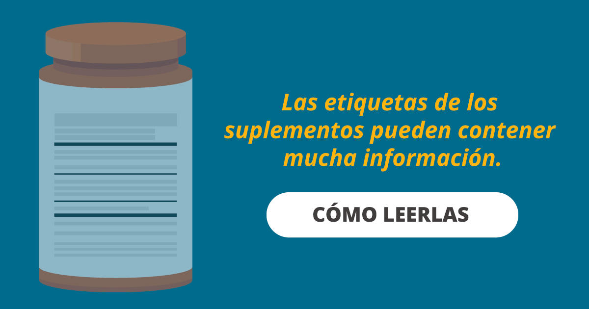 How to read a dietary supplement label.
