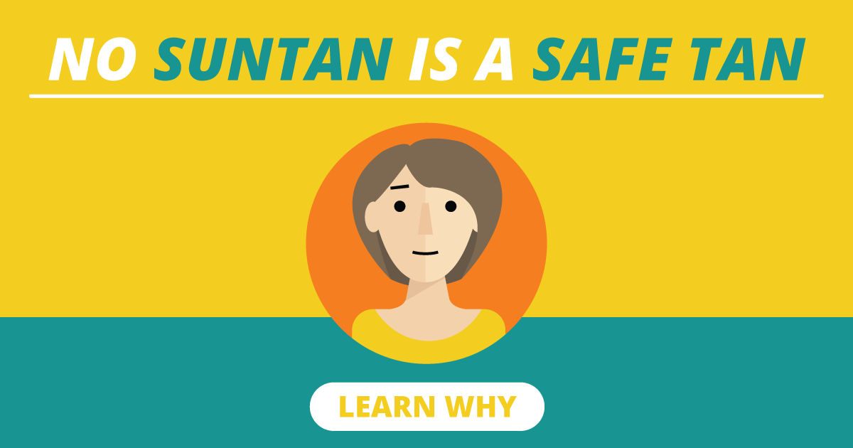 No suntan is a safe suntan. Learn why (open interactive).